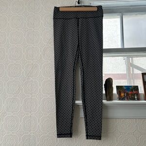 lululemon athletica Black and White Patterned Leggings
